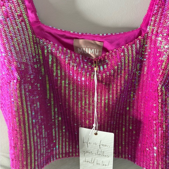 NWT Show Me Your Mumu Tara Crop Top - Picture 5 of 7